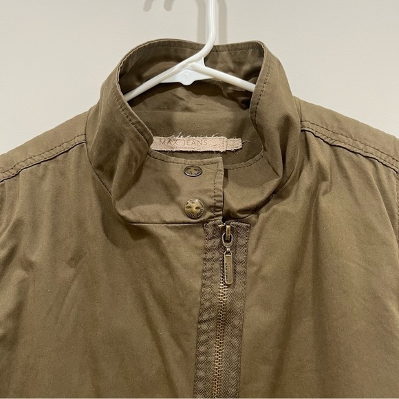 Max Jeans Utility Vest Size Small  Brown Face 98% Cotton - Picture 9 of 15